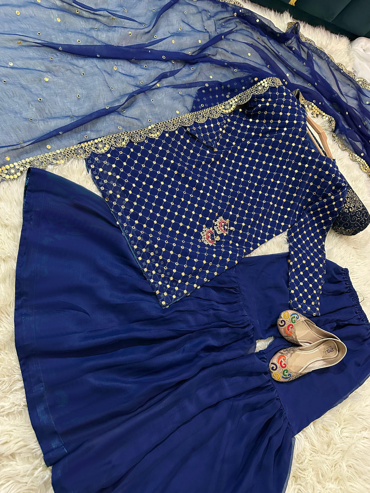 Stitched HIBA BUKHARI Gharara 3-Piece
