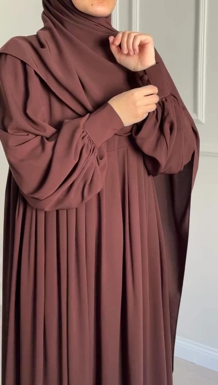 Brown Abaya with Stroller 