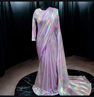 Rainbow Saree Stitched