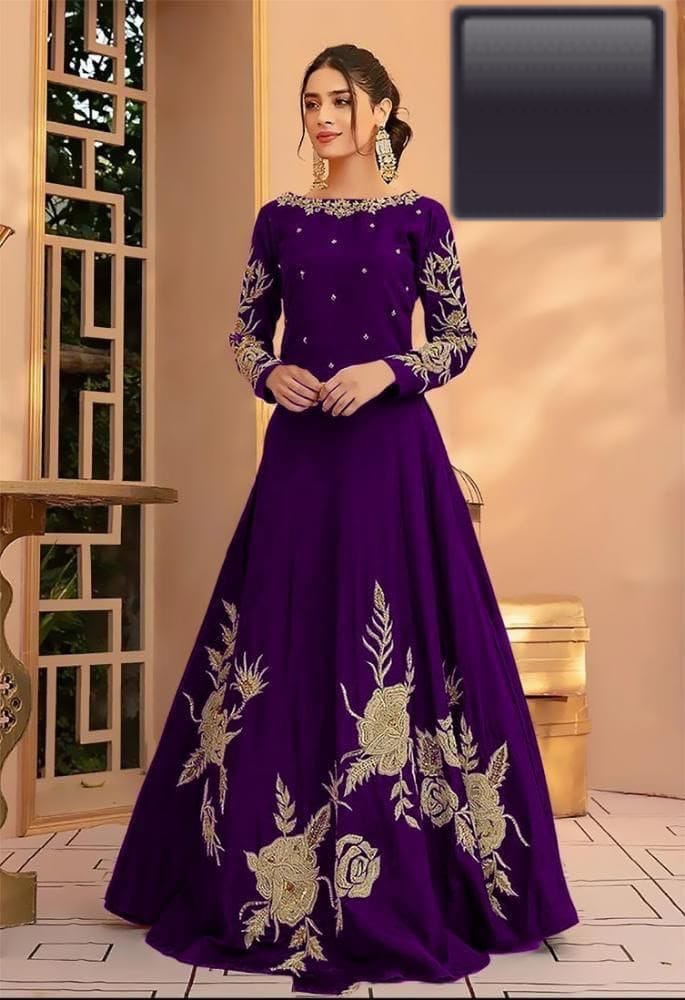 Heavy Embroidery Neck Line , Sleeves & Bottom 😍
