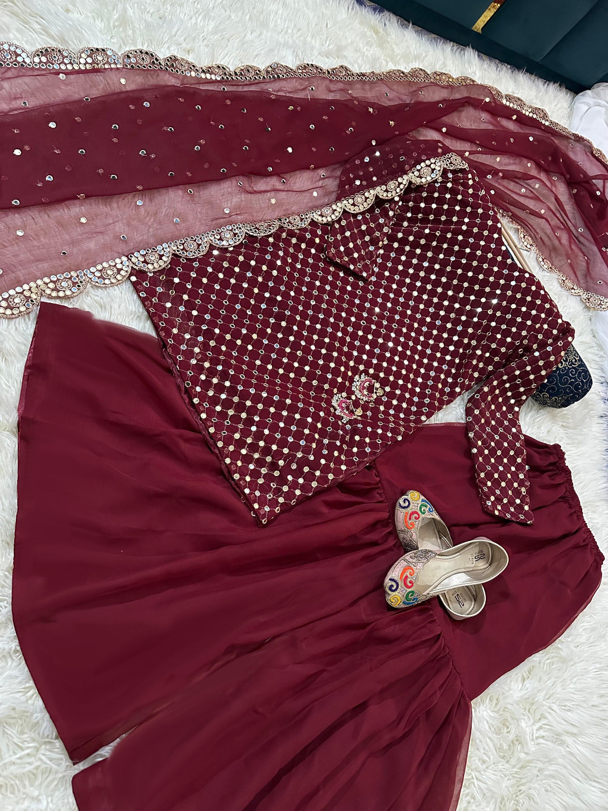 Stitched HIBA BUKHARI Gharara 3-Piece