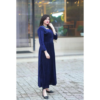 Velvet Button Frock