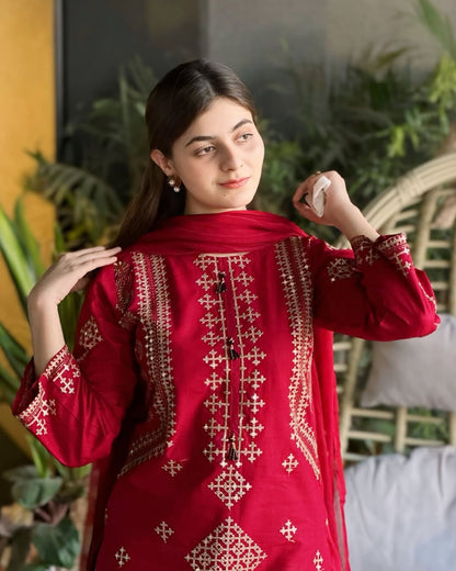 Eid 2026 Arrival Heavy Sequence Embroidered 3PCs