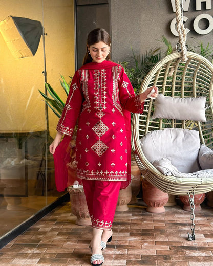 Eid 2026 Arrival Heavy Sequence Embroidered 3PCs