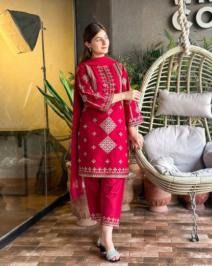 Eid 2026 Arrival Heavy Sequence Embroidered 3PCs